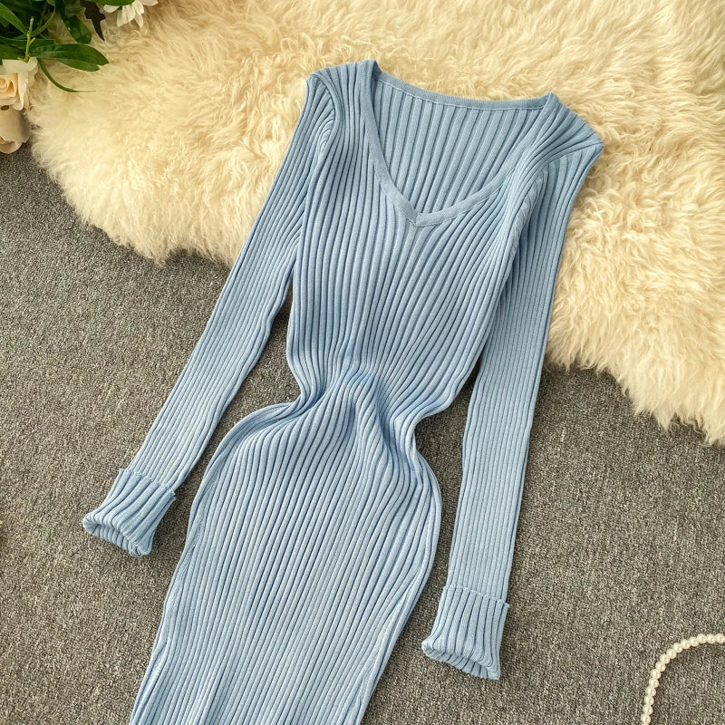 Robe Pull Col V chez ma-robe-pull.com