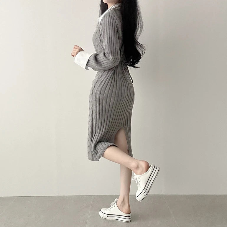 Robe Pull Grise chez ma-robe-pull.com