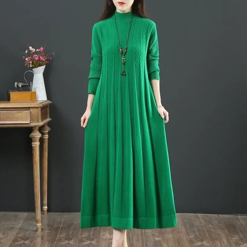 Robe Pull Grande Taille Green chez ma-robe-pull.com