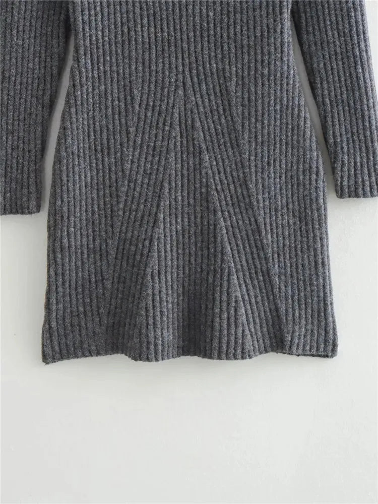 Robe Pull Gris Foncé chez ma-robe-pull.com