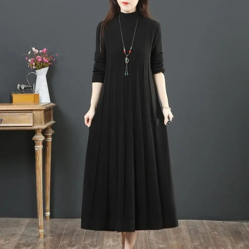 Robe Pull Grande Taille Black chez ma-robe-pull.com