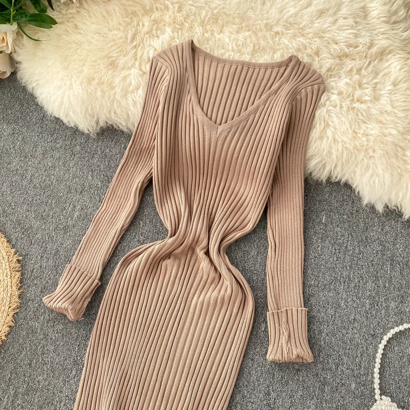 Robe Pull Col V chez ma-robe-pull.com