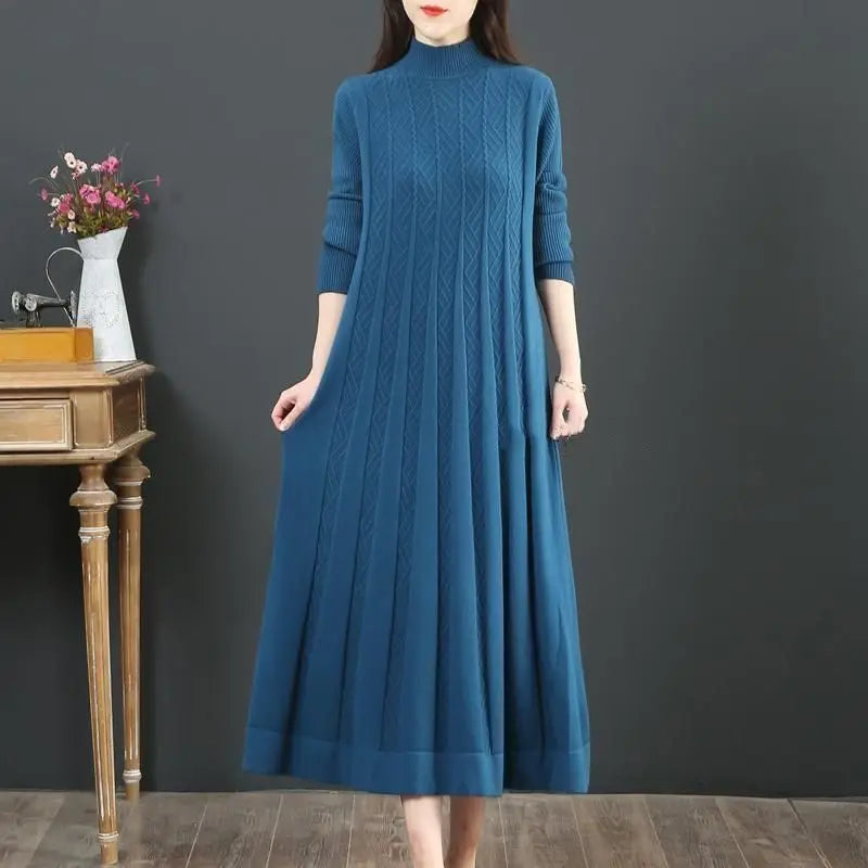 Robe Pull Grande Taille Blue chez ma-robe-pull.com