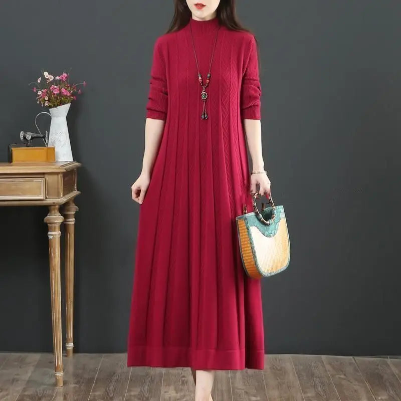 Robe Pull Grande Taille Red chez ma-robe-pull.com