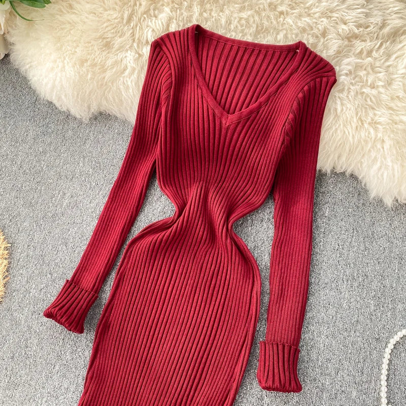 Robe Pull Col V chez ma-robe-pull.com