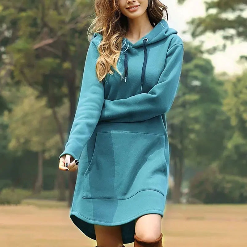 Robe Pull Capuche SKY BLUE chez ma-robe-pull.com