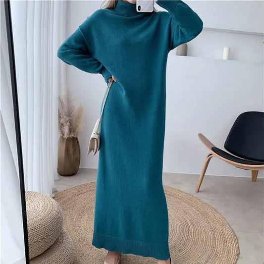 Robe Pull Bleu Canard Bleu Canard One Size chez ma-robe-pull.com