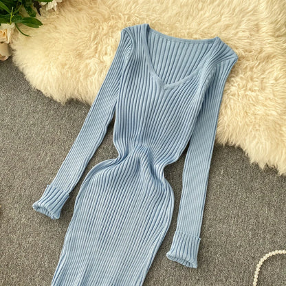 Robe Pull Col V chez ma-robe-pull.com