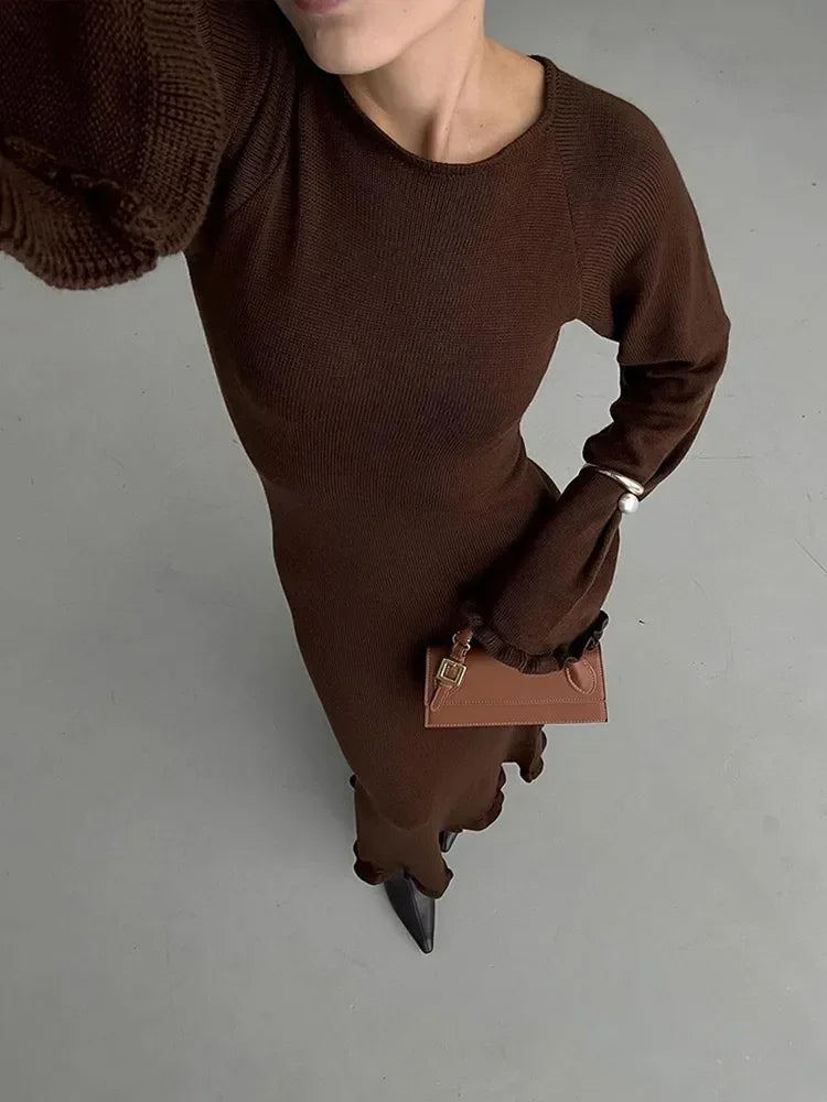 Robe Pull Marron chez ma-robe-pull.com