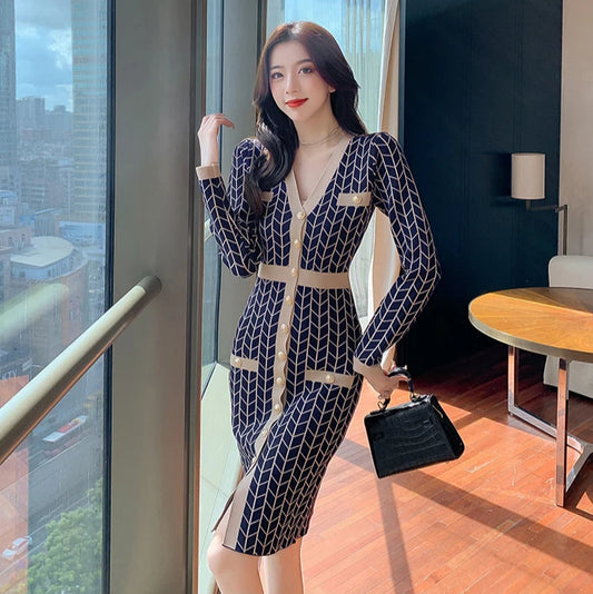 Robe Pull Chemise blue One Size chez ma-robe-pull.com