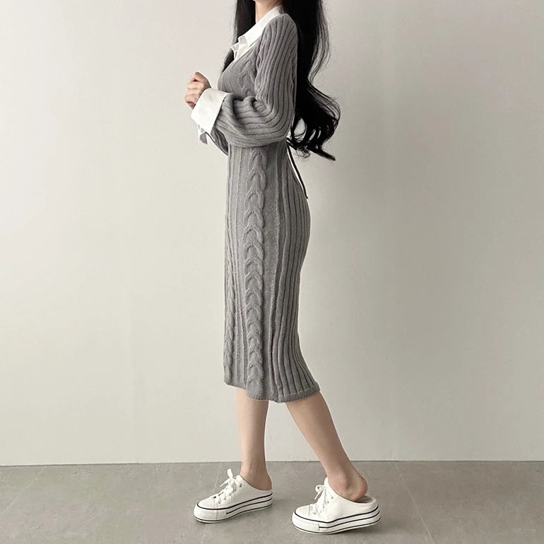 Robe Pull Grise chez ma-robe-pull.com