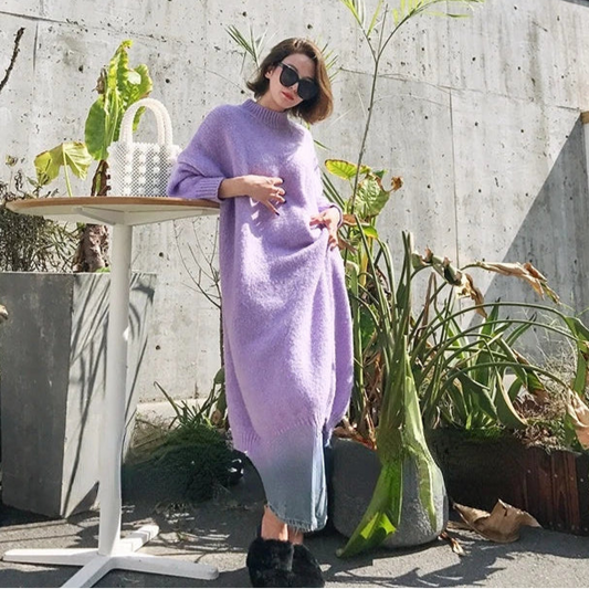 Robe Pull Violet purple One Size chez ma-robe-pull.com