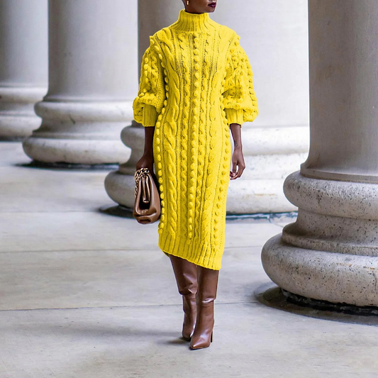 Robe Pull Jaune Yellow chez ma-robe-pull.com