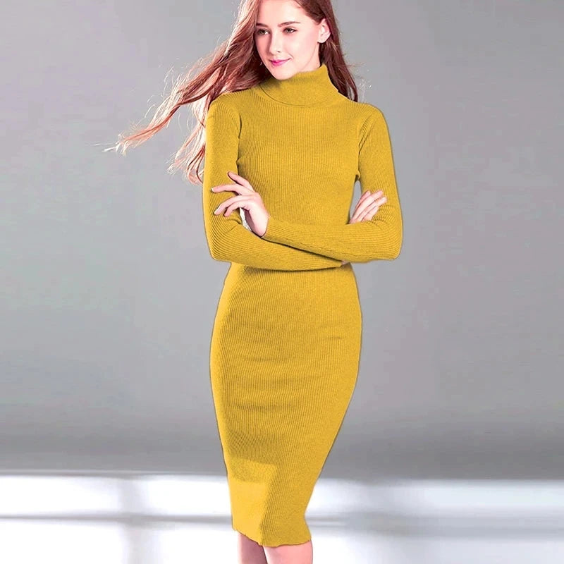 Robe Pull Chic Yellow chez ma-robe-pull.com