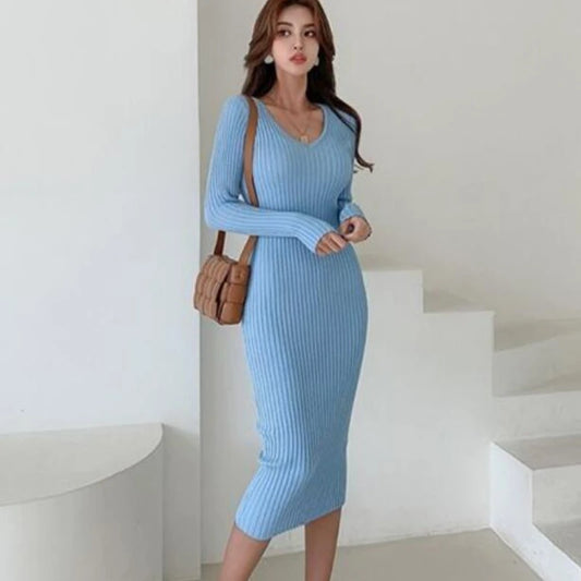 Robe Pull Col V chez ma-robe-pull.com